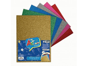 GOMA EVA GLITTER 20X30 CM 10 COLORES ART CRAF