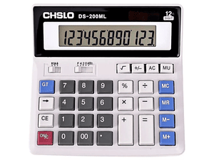 CALCULADORA GRANDE 12 DIGITOS CHSLO  DS-200