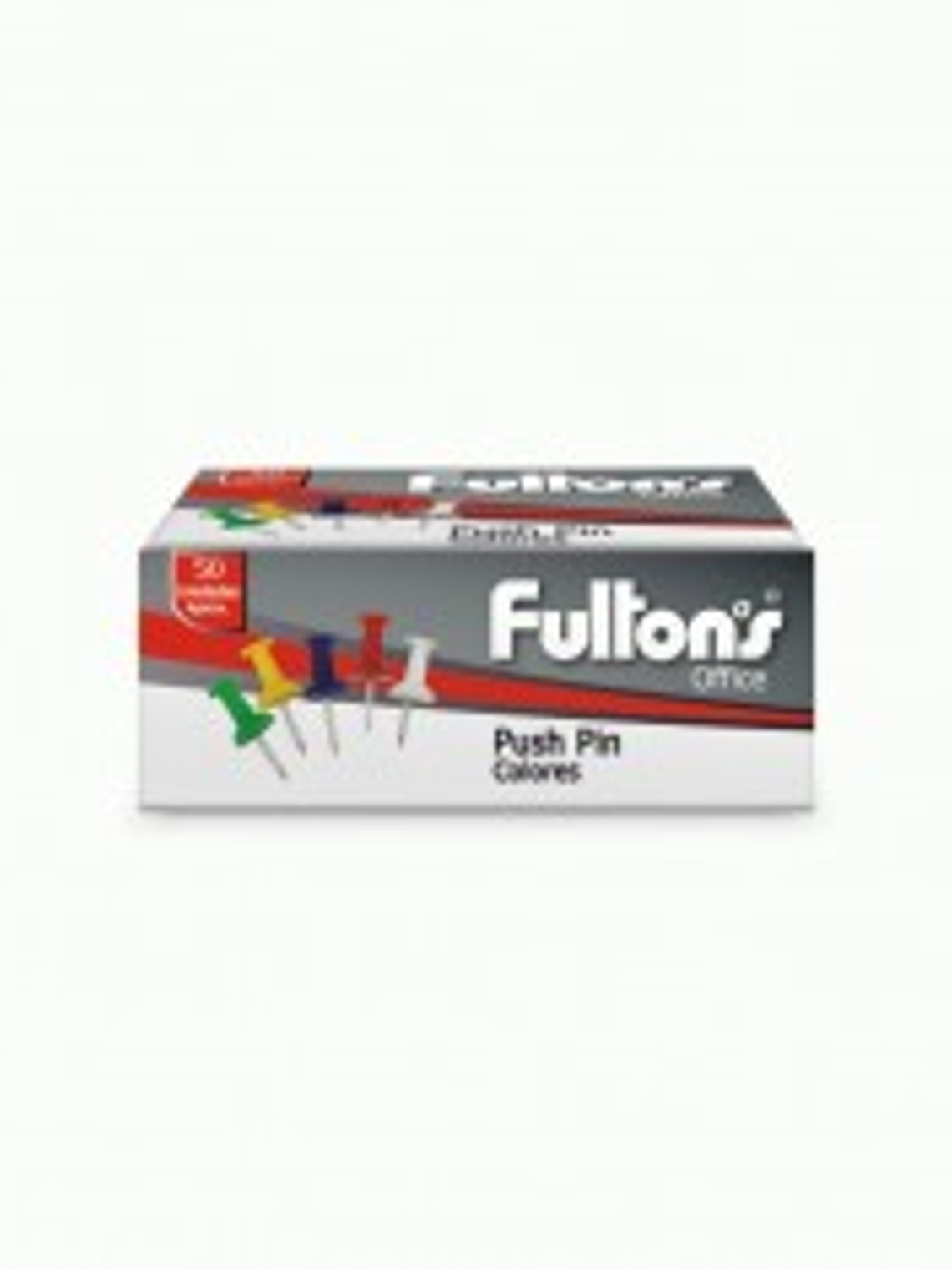 PUSH PIN 50 UN DE COLORES FULTONS 1