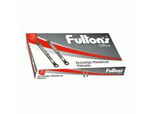 SET DE ACCOCLIP METALICOS PLATEADO 50 UN FULTONS