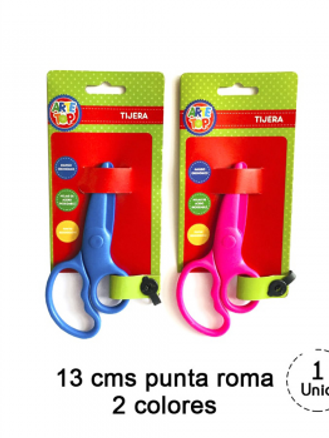 TIJERA PLASTICA ERGONOMICA ARTE TOP  1