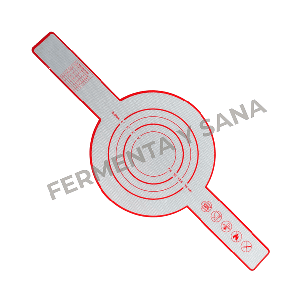 Kit Masa Madre Premium: Banneton + Cubierta + Estera Silicona + Batidor + Pincel Silicona + Cortador + Greñador 7