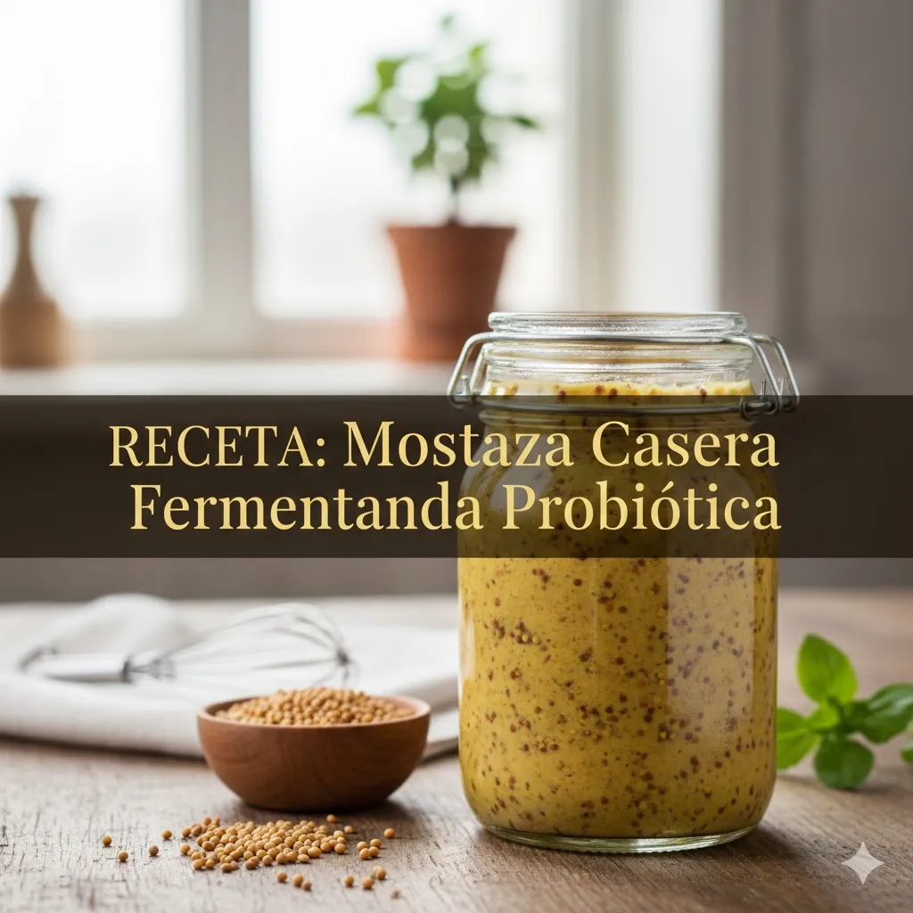 - RECETA: Mostaza Casera Fermentada Probiótica.