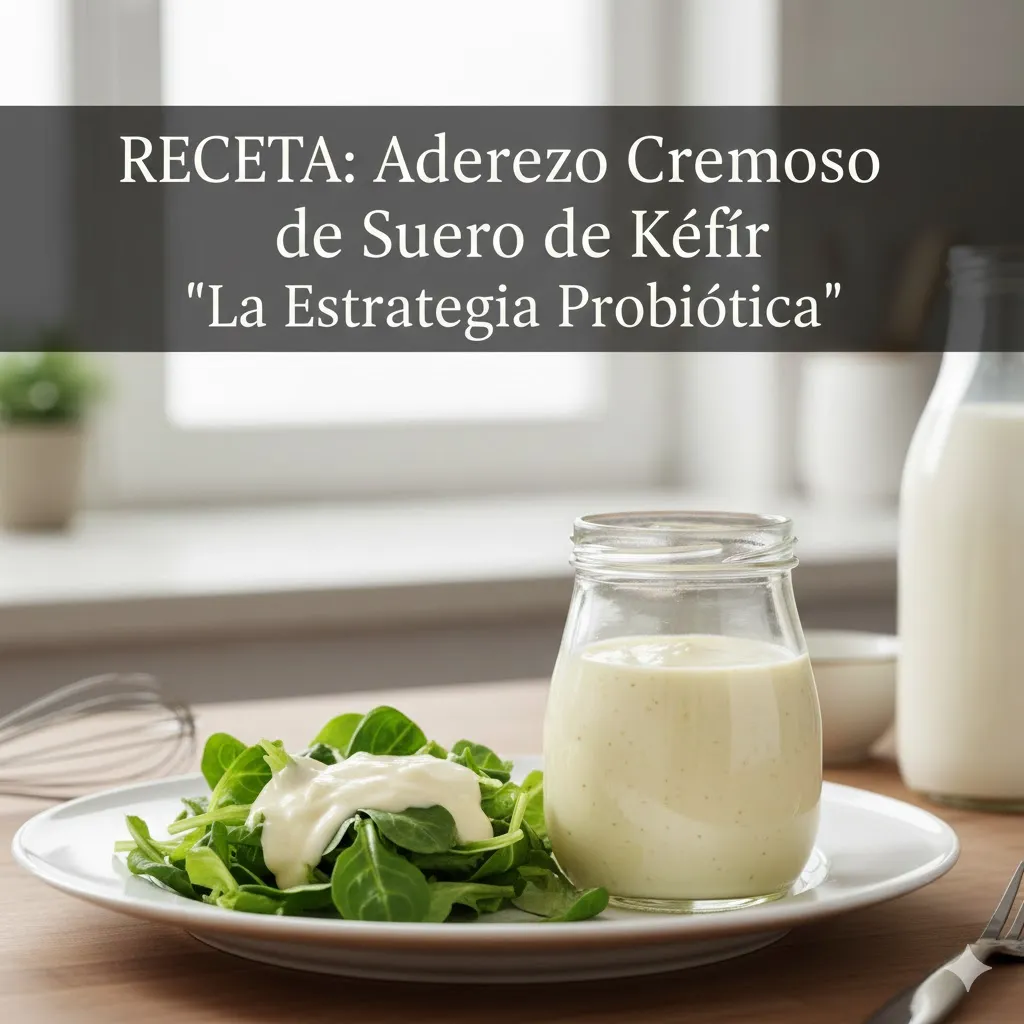 - RECETA: Aderezo Cremoso de Suero de Kéfir  "La Estrategia Probiótica"