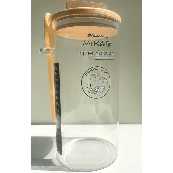 Kit Kefir Premium: Familiar 1200 Ml, ( Incluye Nodulos) Para Fermentar Yogurt De  Kéfir 2