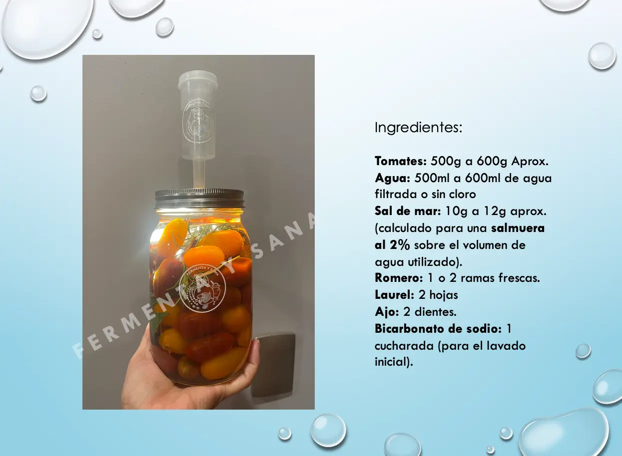 -RECETA: Tomates Fermentados al Romero