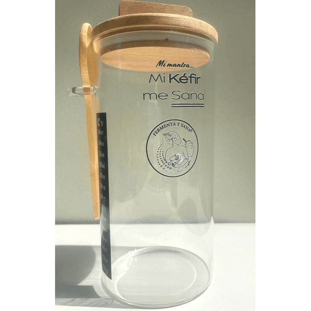 Kit Kefir Premium: Familiar 1200 Ml, ( NO Incluye Nodulos) Para Fermentar Yogurt De  Kéfir 1