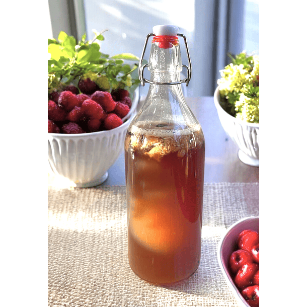 Botella oval Fermentadora Profesional - Logra Kombucha Burbujeante Y Segura En Casa 2