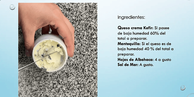 - RECETA: Mantequilla Probiotica Kéfir Albahaca