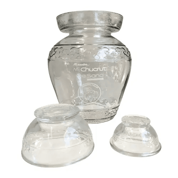 Jarra Crock: Jarra Fermentacion Sauerkraut - Diseño Koreano Con Sello De Agua 2