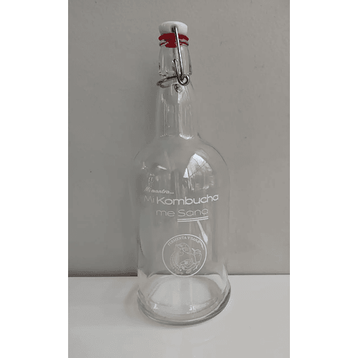 Botella oval Fermentadora Profesional - Logra Kombucha Burbujeante Y Segura En Casa