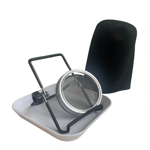Kit Soporte Germinación Semillas: Bandeja, Funda, Soporte Y Tapa Escurridora (No Incluye Frasco)