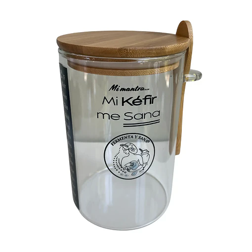 Kit Kefir Pro: 950 Ml Accesorio Para Fermentar Yogurt De Kéfir - Sin Nodulos