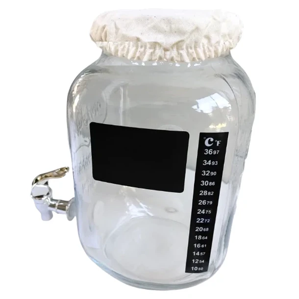 Kit Dispensador De Kombucha 4 L + Scoby ¡Higiene Y Practicidad En Un Kit! 2