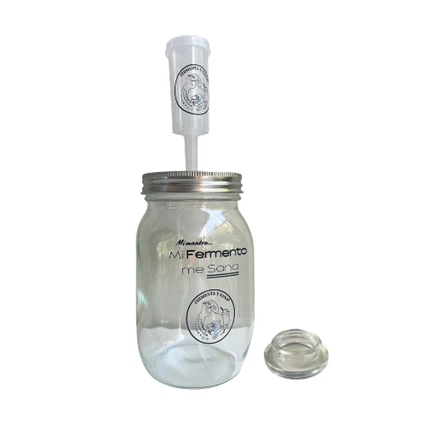 Kit Fermentador 1 lt Frasco De Vidrio + +Airlock + peso 54gr 1