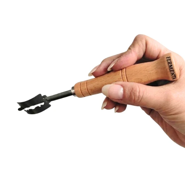 Greñador De Acero Inoxidable Para Pan - Kit Profesional Con Funda De Cuero | Masa Madre 2