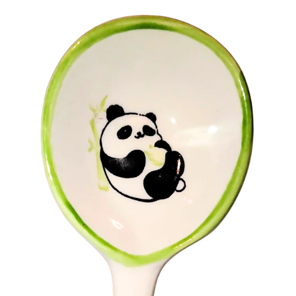 Cuchara de Loza Cerámica  Panda (16,5 cm) 2
