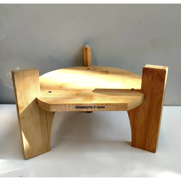 Soporte de Bambú para dispensador de Kombucha