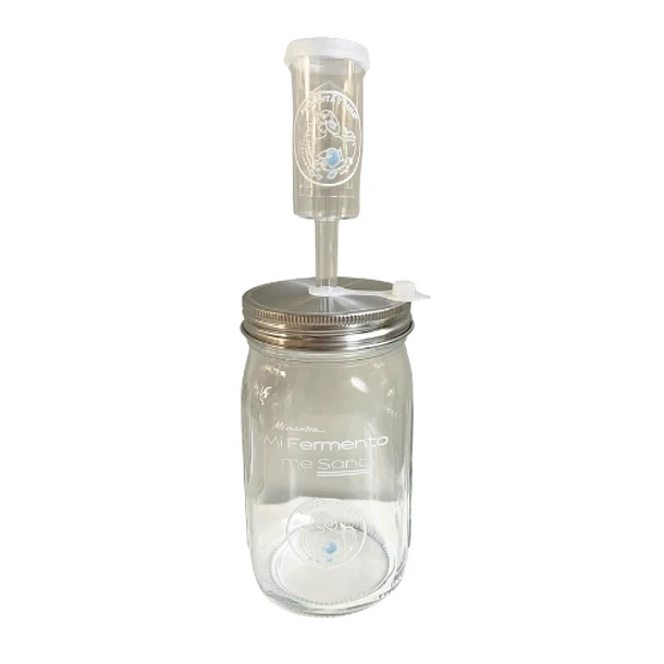 - Fermentador 800 ml, incluye válvula airlock y peso de fermentación 105gr 1