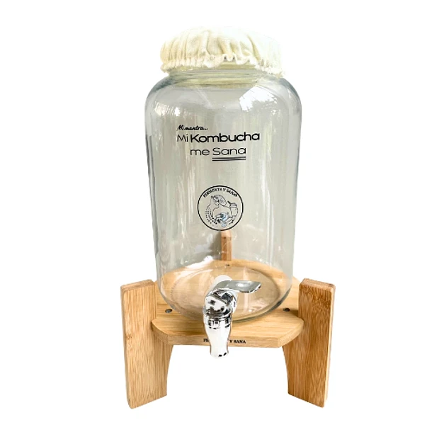 -Dispensador de kombucha, 4 lt, con cubierta anticontaminacion  1
