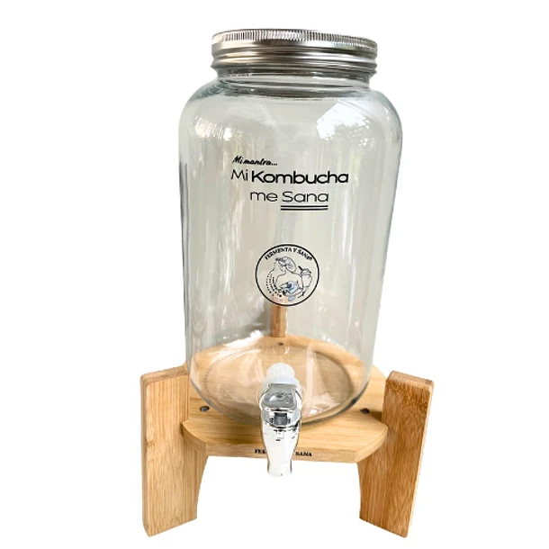 -Dispensador de kombucha, 4 lt, con cubierta anticontaminacion  3