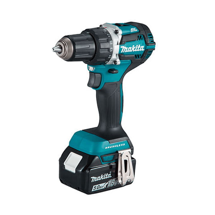 Taladro Atornillador Inalámbrico 18V DDF484RFE Max. Torque 60 N.m + 2 Baterías 3Ah + Cargador Makita 1