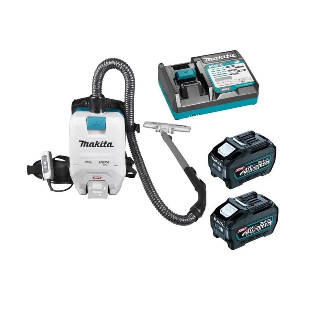 Aspiradora de Mochila + 2 Baterias Y Cargador VC008GZ-2 Makita 1