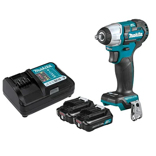 Llave de Impacto Inalámbrica + 2 Baterías + Cargador TW161DWAE Makita