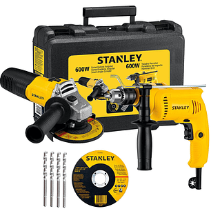 Kit de Taladro 13mm mas Esmeril Angular  4 1/2  SHG6061KA-B2C Stanley