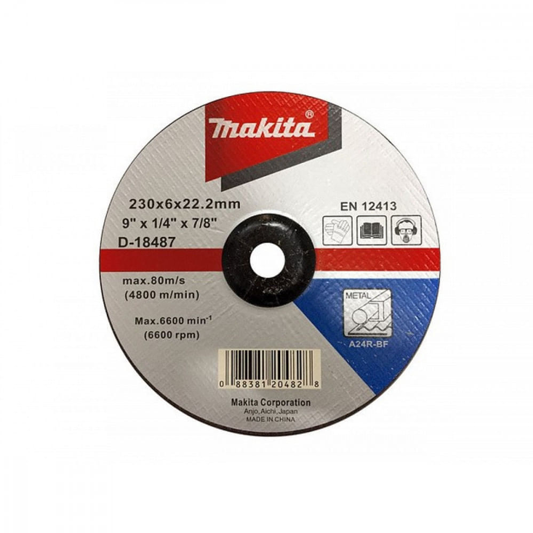 Disco Desbaste Metal 9 X 6.0 X 22.2mm D-18487 Makita 1