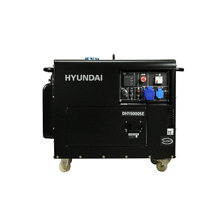 Generador Diesel 5/5,3 Kw/Kva Partida Eléctrica Monofásico Cerrado Hyundai