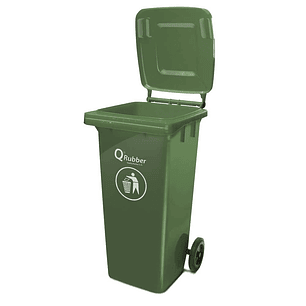 Contenedor Basura Verde 120 Lt Qrubbber