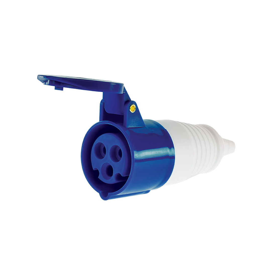 Enchufe Hembra Volante 16A 220V Ip44 2P+T LEXO 1