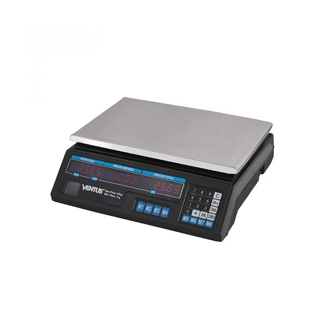 Balanza Digital 40kg Led Rojo 102012300002 Ventus 1