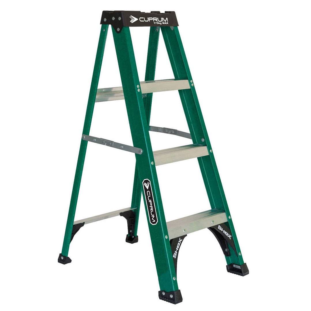 Escalera Tijera Fibra De Vidrio 1.25 Metros 3217-04 Cuprum 1