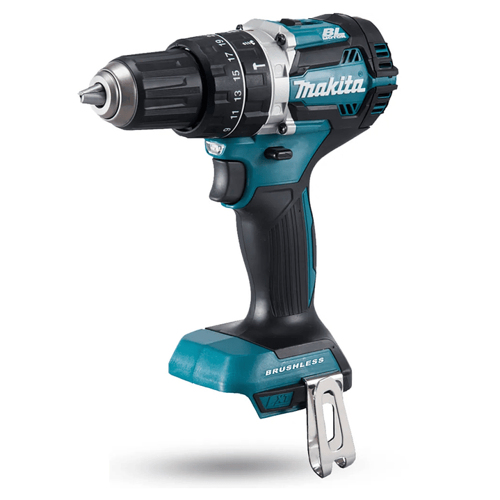 Taladro Atornillador Percutor Inalámbrico Sin batería 18V Max. Torque 60 N.m Motor BL DHP484Z Makita 1