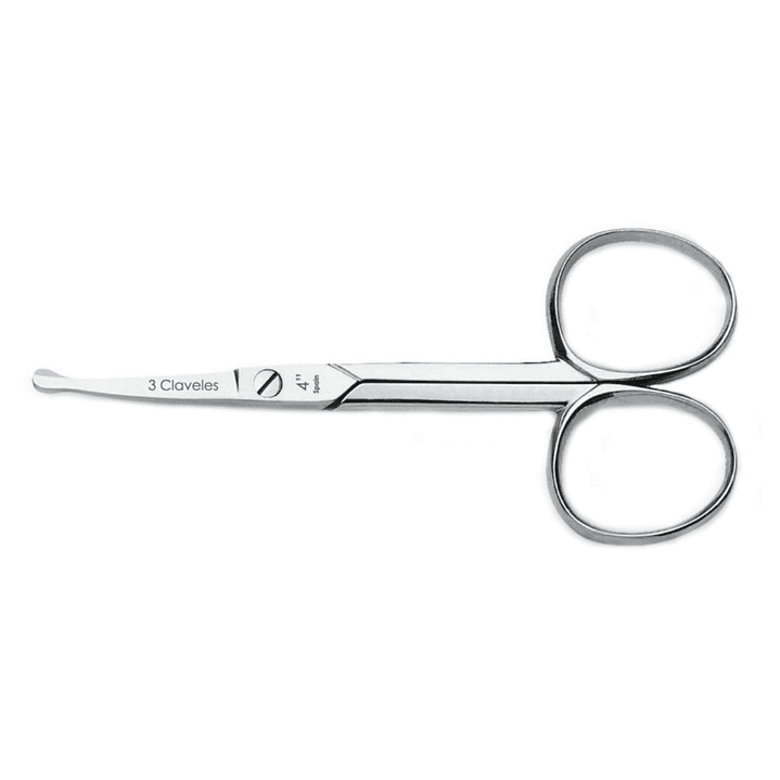 Tijera Uñas Bebe Curva 4'' #12045 3 Claveles 1