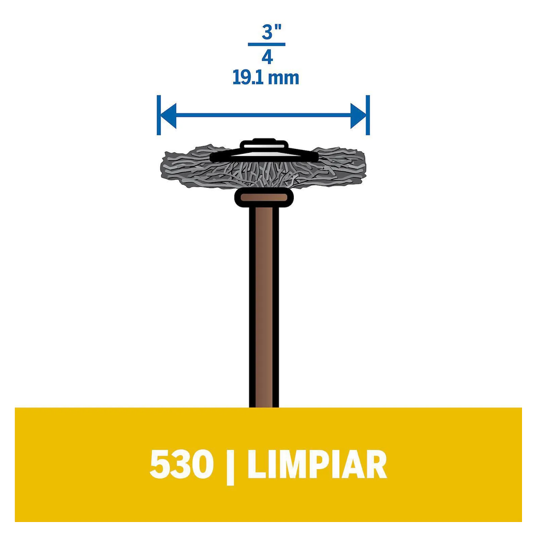 Cepillo Acero Inoxidable 19Mm 530 Dremel 3