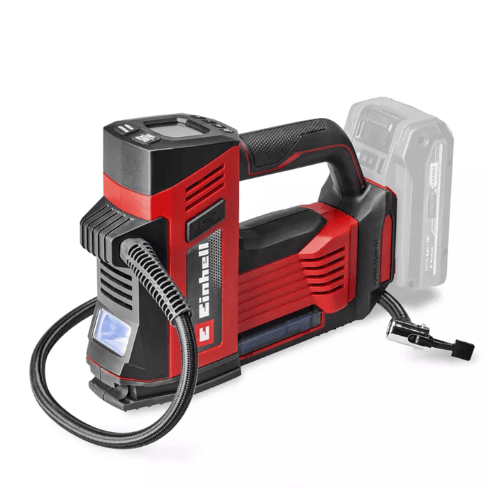 Compresor de aire inalámbrico CE-CC 18/23 D Li-Solo Einhell 18 V – Inflador portátil para neumáticos 1