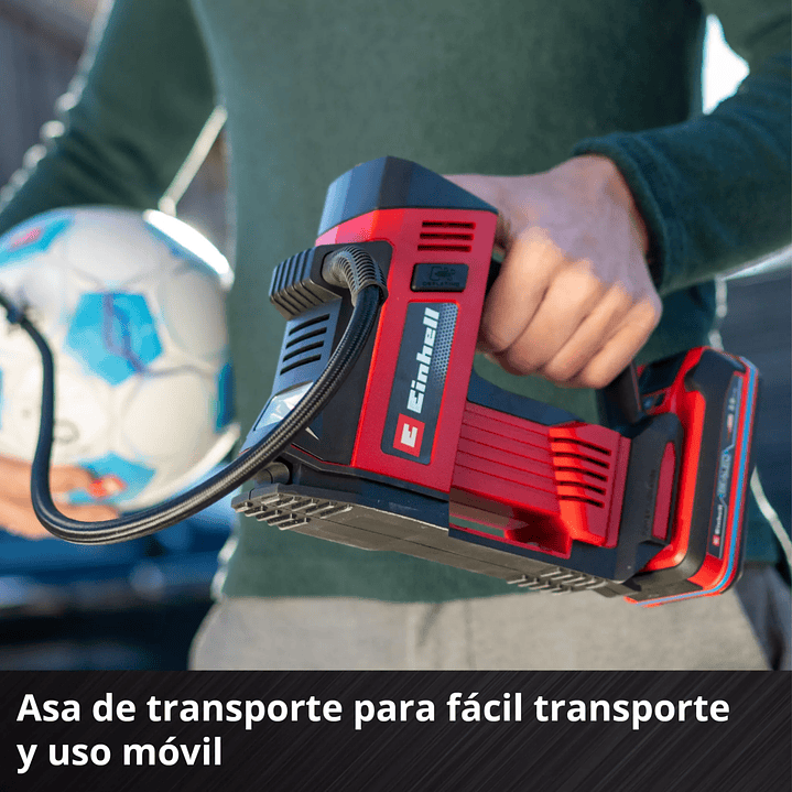 Compresor de aire inalámbrico CE-CC 18/23 D Li-Solo Einhell 18 V – Inflador portátil para neumáticos 5