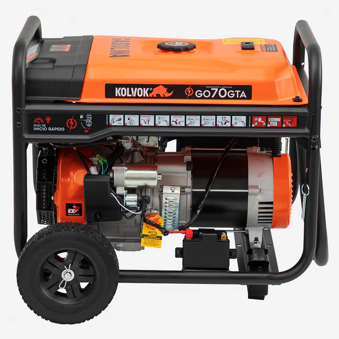 Generador Monofásico GO70GTA 6.5 kVA Gasolina Kolvok 2