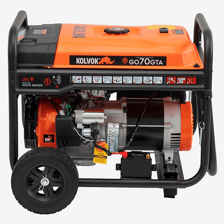 Generador Monofásico GO70GTA 6.5 kVA Gasolina Kolvok 2
