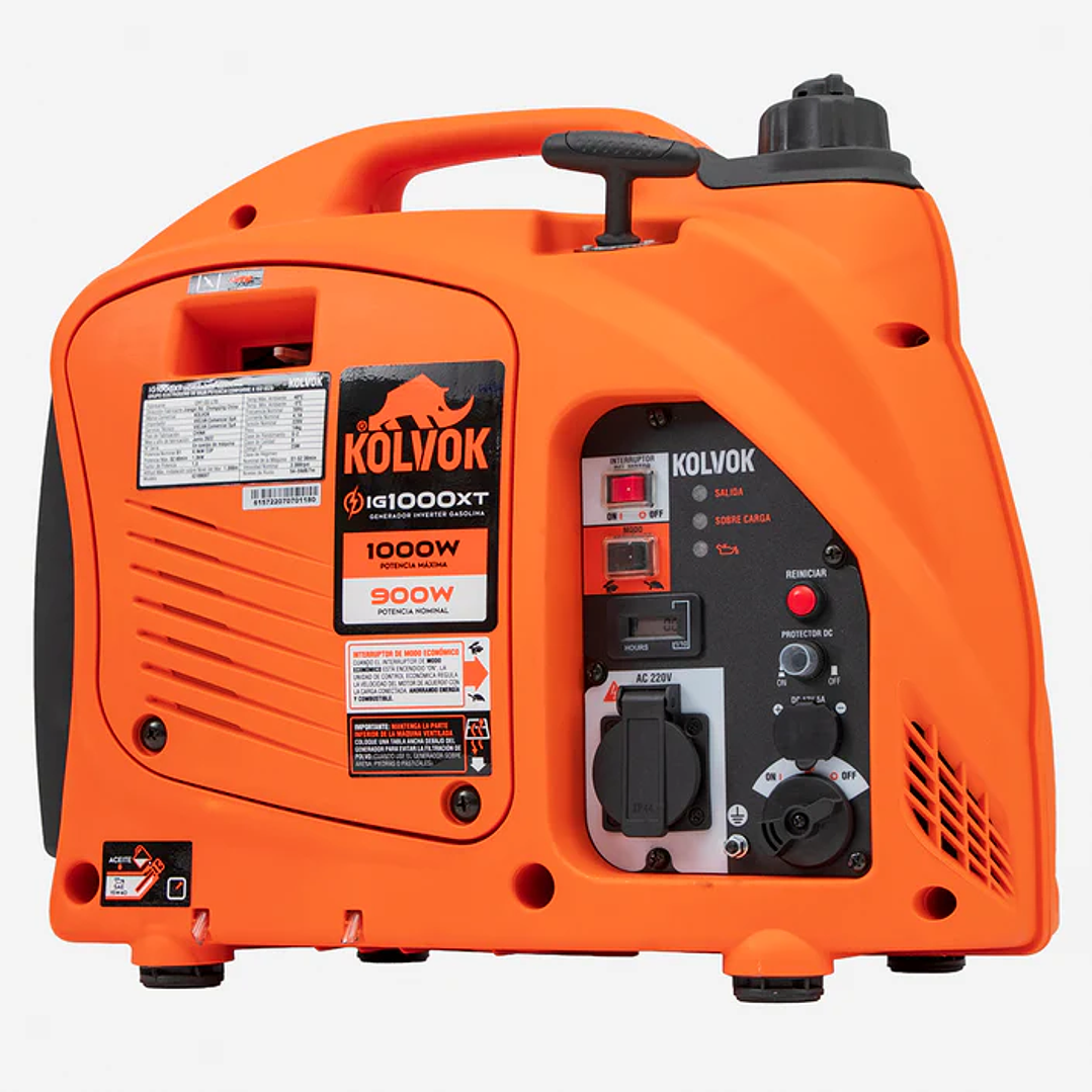 Generador Monofásico IG1000XT 1 kVA Gasolina Kolvok 5