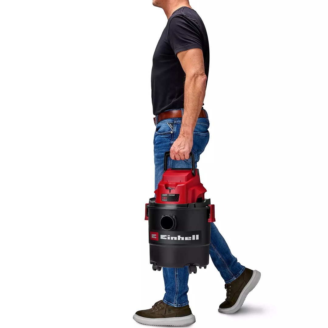 Aspiradora en Seco y Húmedo Inalámbrica 18V Einhell TC-VC 18/15 + Starter Kit 2,5Ah 7