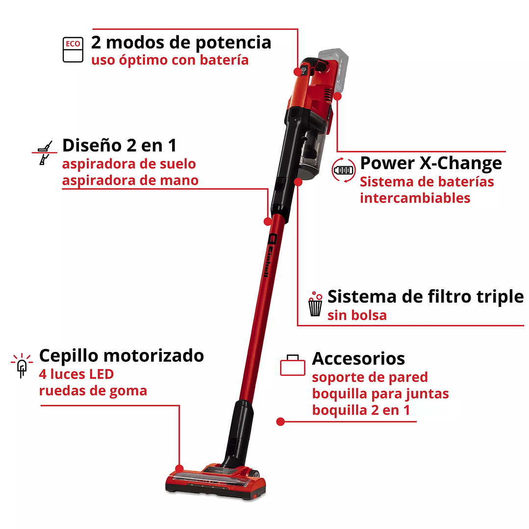 Aspiradora inalámbrica TE-SV 18 Li Einhell + Starter Kit 18V 2,5Ah 3