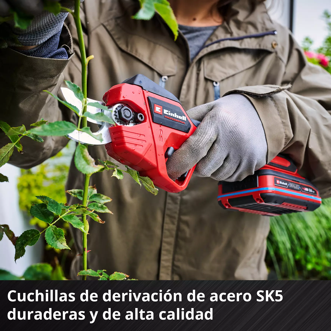 Tijera de podar inalámbrica GP-LS 18/28 Li BL Einhell 18V + Starter Kit 18V 2,5Ah 6