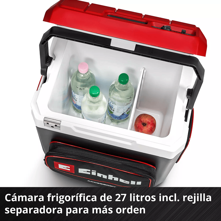 Cooler Inalámbrico 18V 27 L Einhell + Starter Kit 4.0Ah – Refrigeración portátil para uso industrial o residencial 6