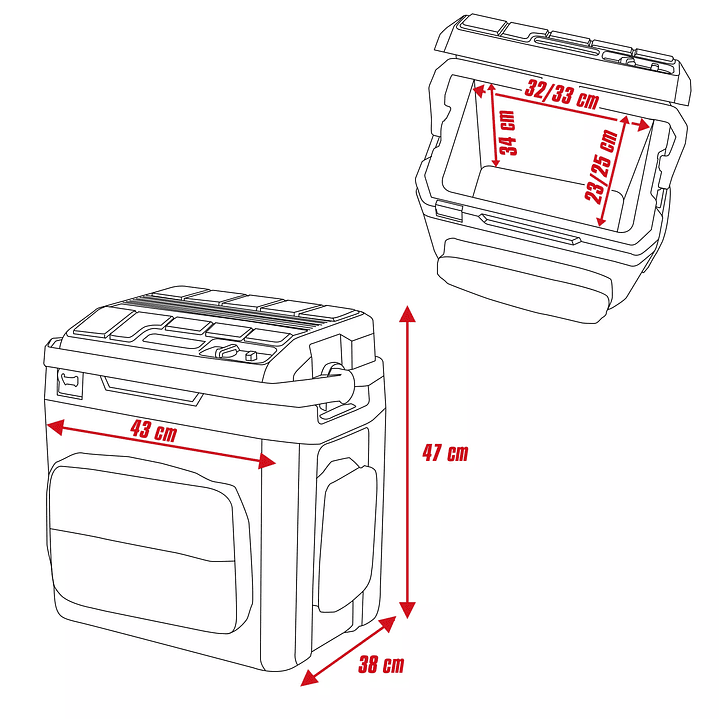 Cooler Inalámbrico 18V 27 L Einhell + Starter Kit 4.0Ah – Refrigeración portátil para uso industrial o residencial 9