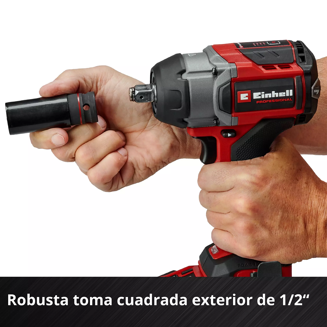 Llave de impacto inalámbrico TP-CW 18/750-C Li BL Einhell + Starter Kit 18V 2,5Ah 7