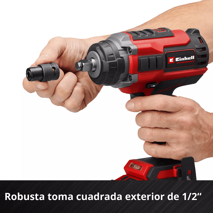 Llave de Impacto Inalámbrica Einhell IMPAXXO 18/450 18V + Starter Kit 2,5Ah 7